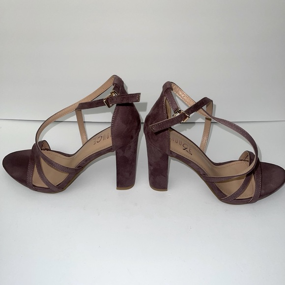 Rouge Purple Suede Heels - Picture 3 of 5